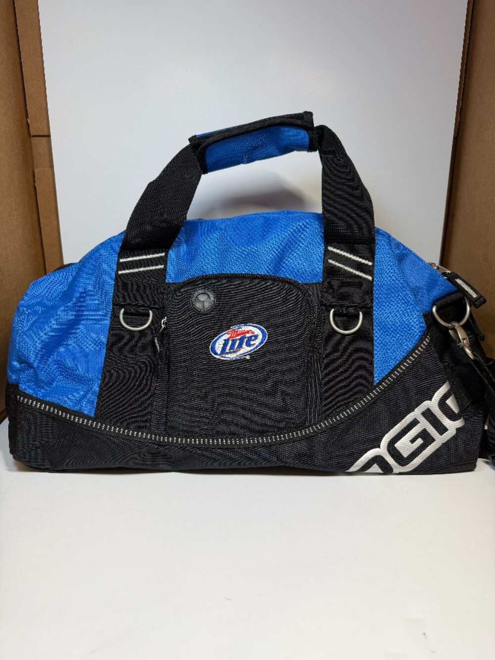 NEW OGIO Miller Lite Logo Half Dome Duffle Bag /Gym Shoulder Strap Audio Pocket